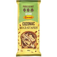 Cozonac vegan Boromir Nucă & Stafide, 500 g