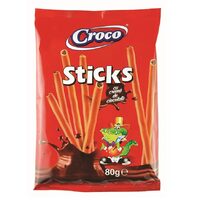 Sticks Croco Ciocolată, 80 g