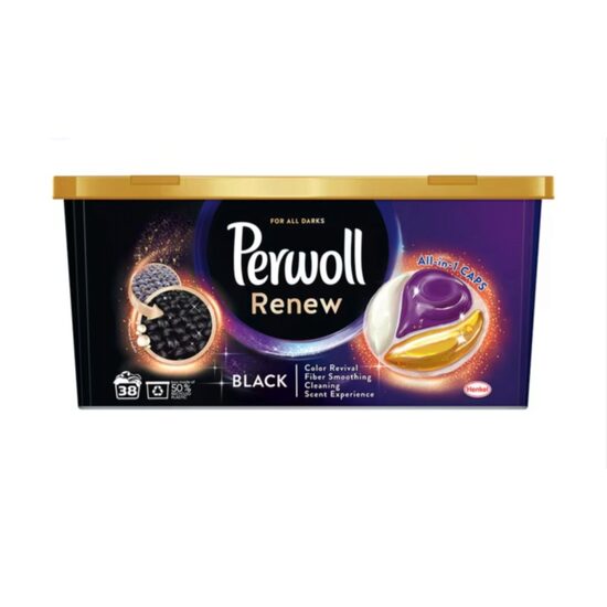 Detergent rufe Perwoll Renew Black, 38 capsule × 14,5 g