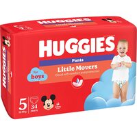 Scutece-chiloțel Huggies Pants Nr.5, băieți, 34 bucăți, 12–17 kg