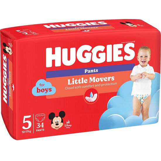 Scutece-chiloțel Huggies Pants Nr.5, băieți, 34 bucăți, 12–17 kg