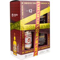 Casetă Whisky Chivas Regal 12 ani, 0,7 L + 2 pahare