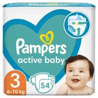 Scutece Pampers Active Baby, 6–10 kg, 54 buc