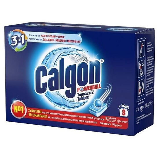 Calgon tablete PowerBall, 8/set