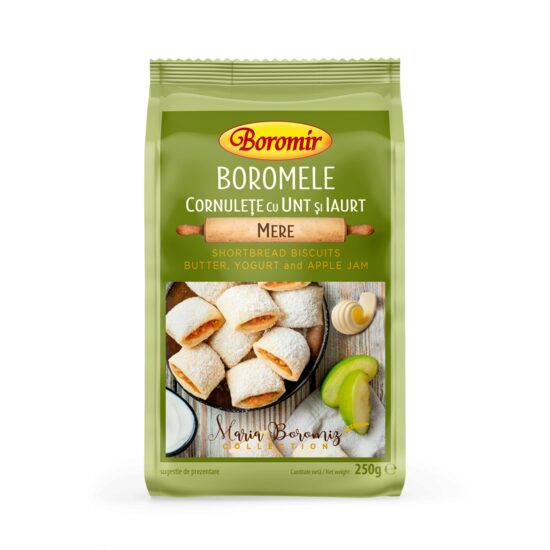 Cornulețe cu unt și mere Boromir, 250 g