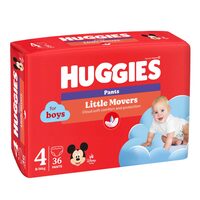 Scutece-chiloțel Huggies Pants Nr.4, băieți, 36 bucăți, 9–14 kg