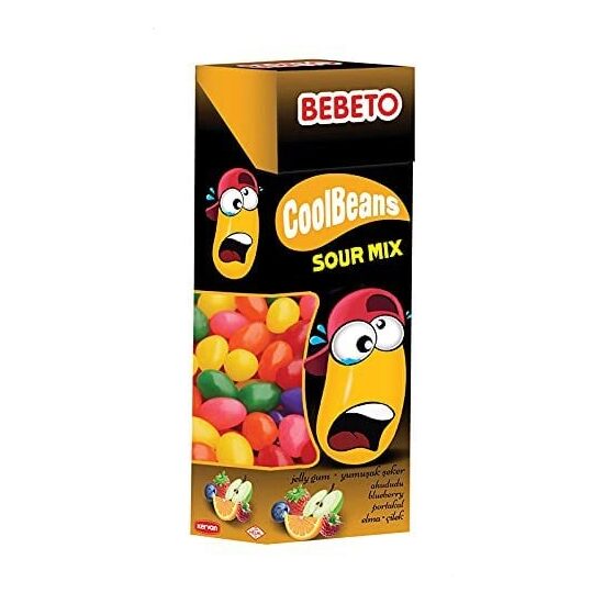 Jeleu Bebeto Cool Beans, sour mix, 30 g