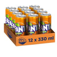 12 x Suc Fanta Portocale, doză, 0.33 L