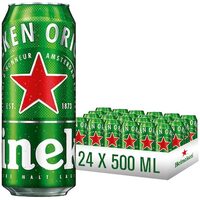 24 x Bere blondă Heineken, doză, 0.5 L