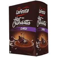 10 x Ciocolată caldă La Festa, Dark, 25 g
