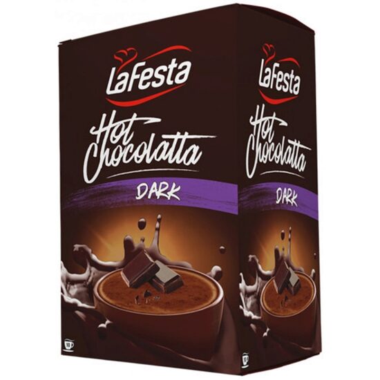 10 x Ciocolată caldă La Festa, Dark, 25 g