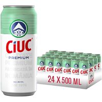24 x Bere Ciuc Premium, doză, 0.5 L