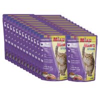 24 x Hrană umedă Miau Miau Sterilised, 100 g