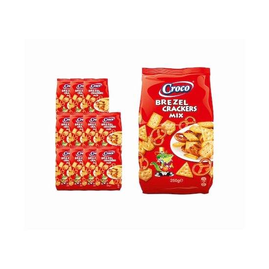 12 x Mix covrigei și sărățele Croco, 250 g