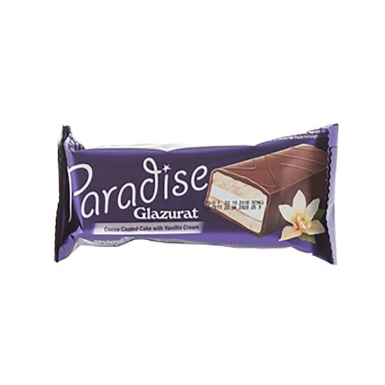 24 x Prăjitură Paradise glazurată cu vanilie, 25 g
