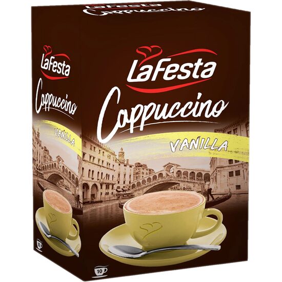 10 x Cappuccino La Festa cu vanilie, 12.5 g
