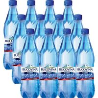 12 x Apă minerală carbogazoasă Bucovina, 0.5 L