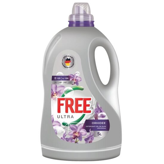 Detergent lichid Ultra Free Orhidee, 5 L