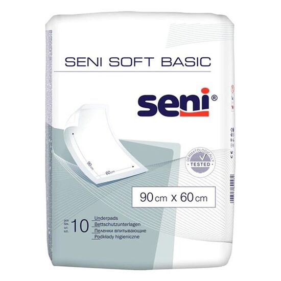 Pături de protecție pat Seni Soft Basic, 90×60 cm, 10 bucăți