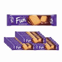 Biscuiți Paradise Fun, Cacao, 60 g x 24 bucăți