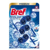 Odorizant toaletă Bref Blue Aktiv, Chlorine, 3×50 g