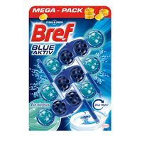 Odorizant toaletă Bref Blue Aktiv Eucalipt 3x50g