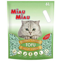 Așternut tofu Miau Miau Aloe Vera, 6L