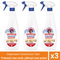 3 x Degresant universal Chanteclair, cu oțet, spray, 625ml
