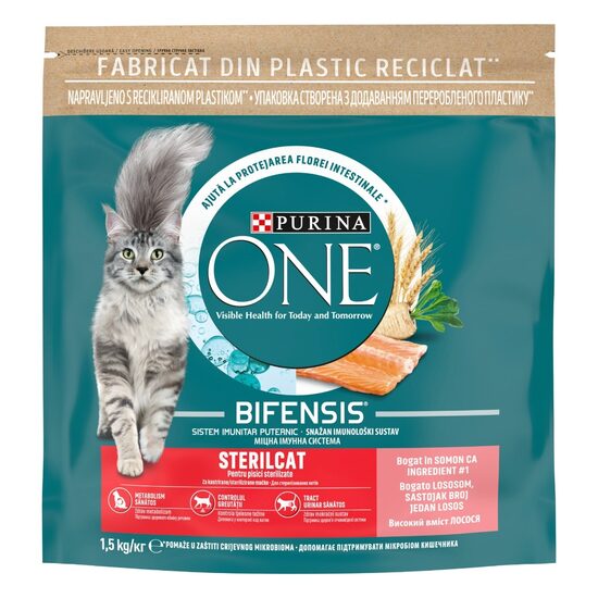 Hrană uscată pisici Purina One Sterilcat Somon 1.5Kg