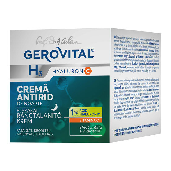 Cremă Anti-Rid Gerovital, noapte, 50ml