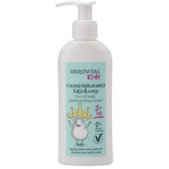 Cremă Gerovital Kids, față/corp, hidratantă, 150ml
