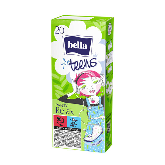 Absorbante zilnice Bella for Teens Relax, 20 bucăți