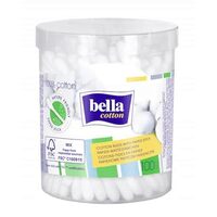 Bețișoare igienice Bella, 100 bucăți, cutie rotundă, bețișoare din hârtie