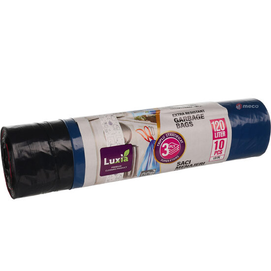 Saci menaj Luxia triplustrat, 120L, 10 bucăți