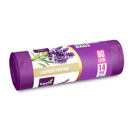 Saci menajeri Luxia 60L, 14 bucăți, Lavandă