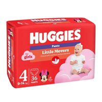 Scutece-chiloțel Huggies Pants Nr.4, fetițe, 36 bucăți, 9–14 kg