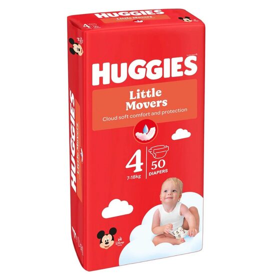 Scutece Huggies Ultra Comfort Nr.4, Jumbo Pack, 50 bucăți, 7–18 kg