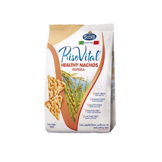 Nachos din Orez cu Paprika, Riso Scotti, 60g