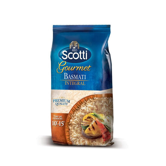 Orez Gourmet Basmati Integral Riso Scotti 500g