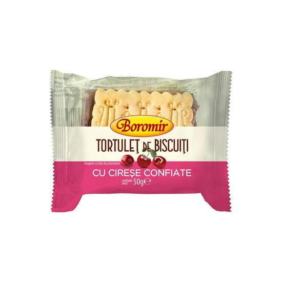 Biscuiți Tortuleț cu Cireșe Boromir, 50g