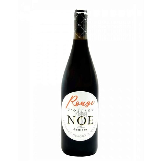 Vin Ostrov Noe Fetească Neagră & Merlot Demisec, 0.75L