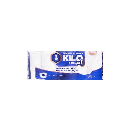 Hârtie Igienică Kilo Albă, 2 Straturi, 10 Role
