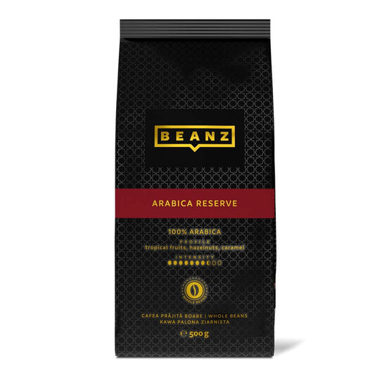 Cafea Beanz Arabica Reserve, boabe, 500 g