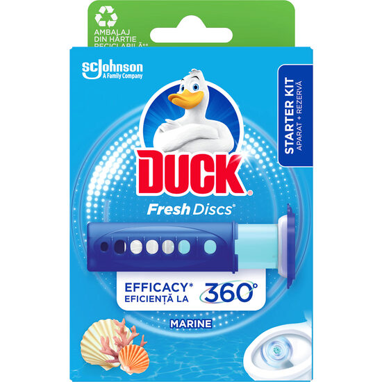 Odorizant toaletă DUCK aparat, aromă fresh, 36ml