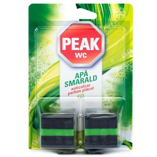 Tablete WC Peak, Pin, pachet 2x50g