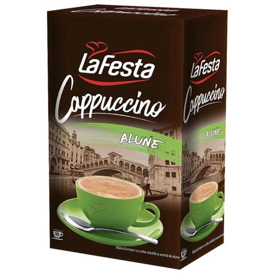 Cutie 10 Plicuri Cappuccino cu Alune La Festa, 125 g