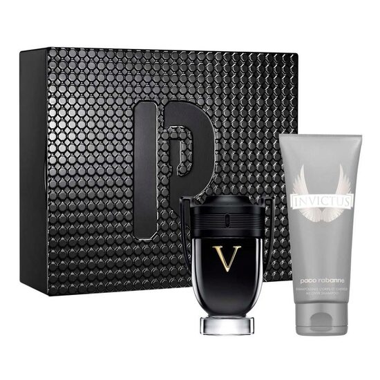 Set Cadou Paco Rabanne Invictus Victory (Apă de Parfum 100 ml + Gel de Duș 100 ml)