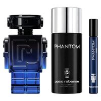 Set Cadou Paco Rabanne Phantom Intense (Apă de Toaletă 100 ml + Deodorant Spray 150 ml + Mini Apă de Parfum 10 ml)