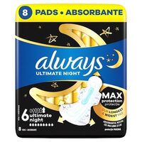 Absorbante Always Ultra Night, Pachet Duo, Mărimea 6