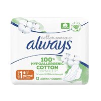 Absorbante Always Naturals, Pachet Single, Mărimea 1, 12 bucăți